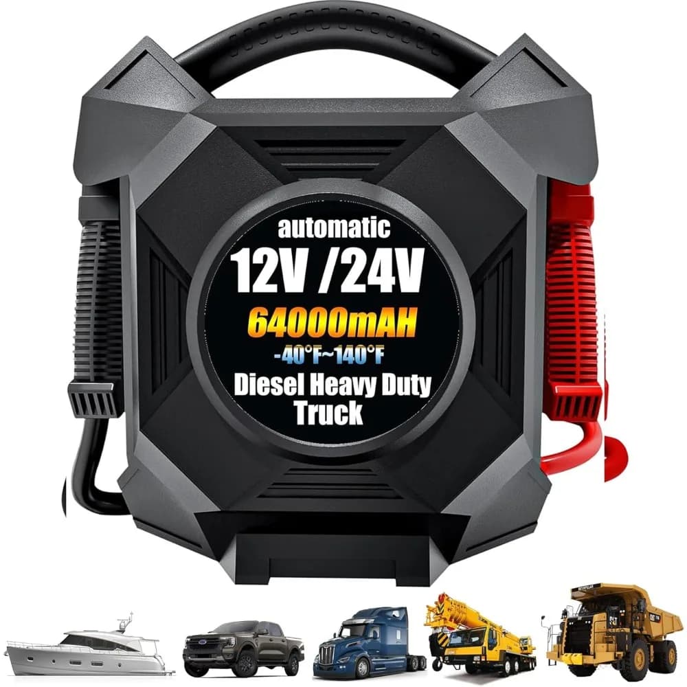 Avviatore di emergenza per camion per impieghi gravosi, Avviatore di ponticello per batteria CAT797 30000A 12V/24V portatile,-40F ° Start Battery Booster Pack, per Semi Tr