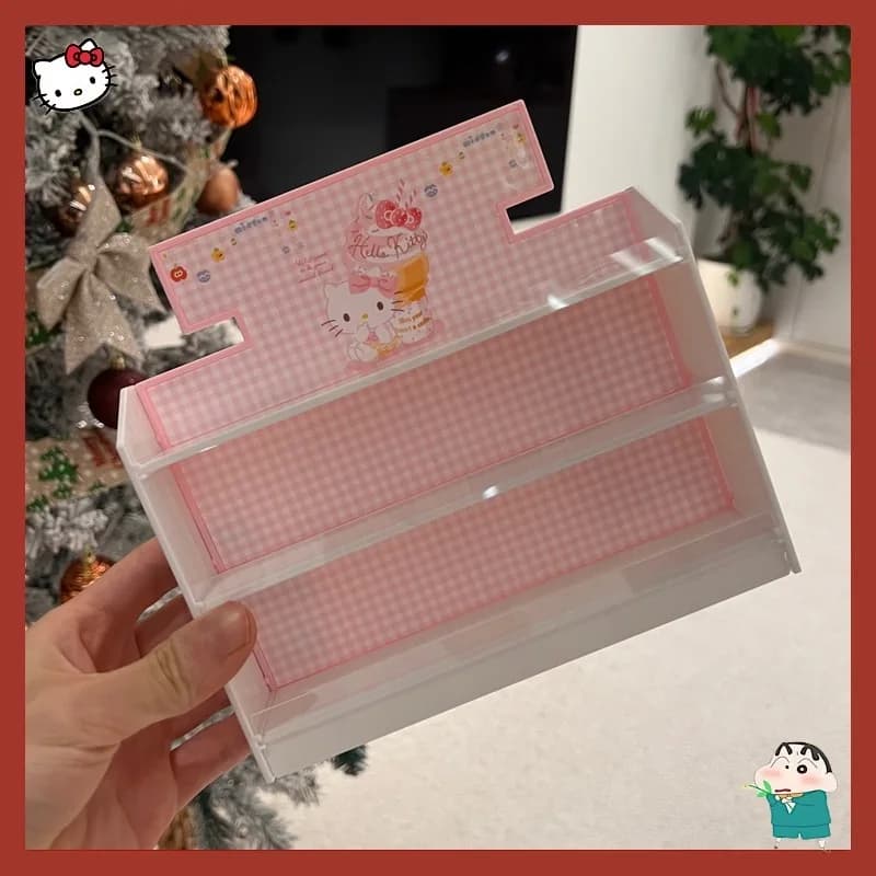 Hello Kitty, Miniature Supermarket Shelf, Role Game Toy, Decorative Display for Doll House, Children's Role Play