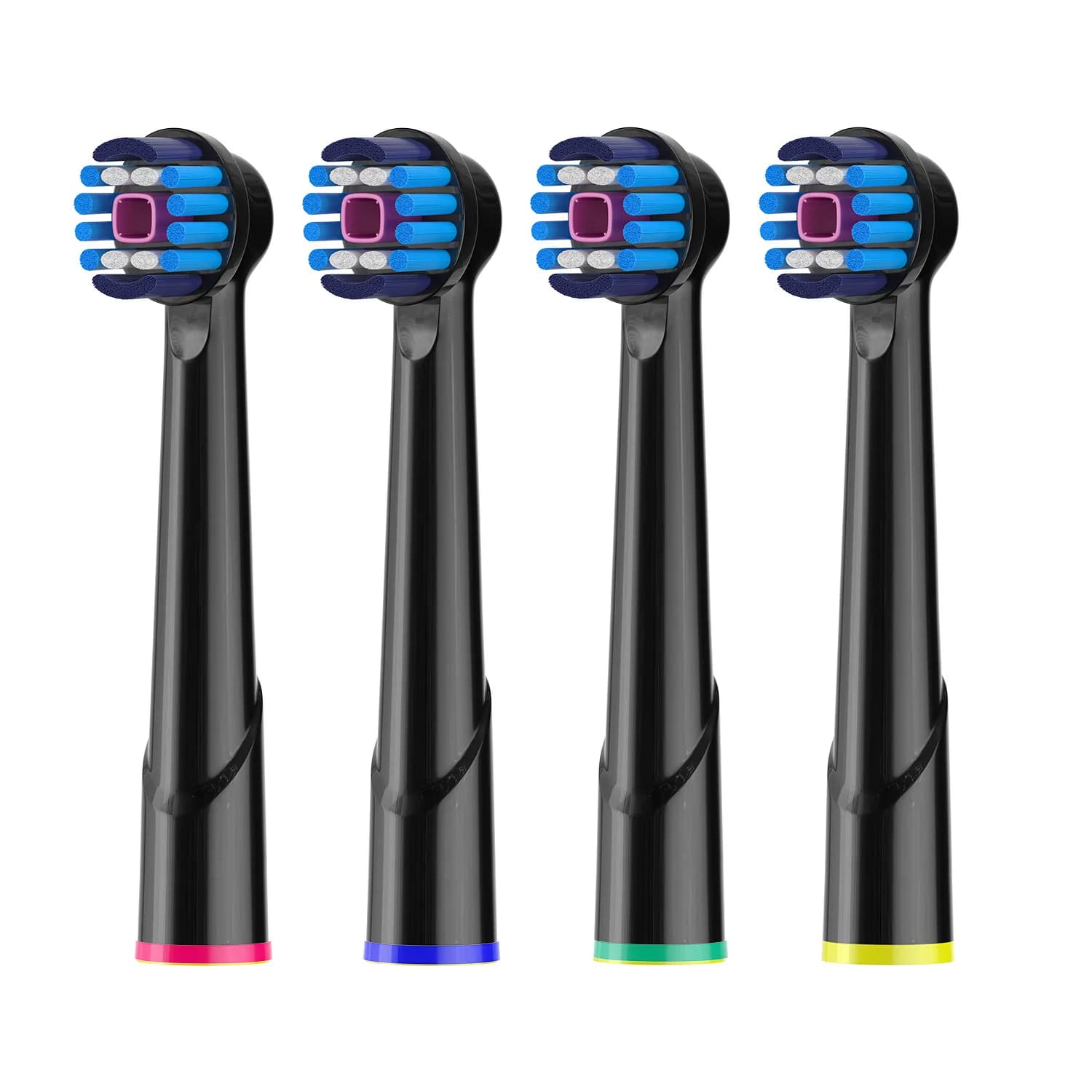 4 pcs electric toothbrush heads compatible with Braun Oral B 3D toothbrush heads