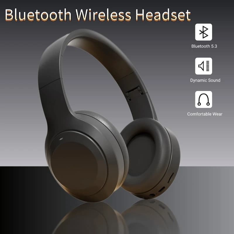Wireless M5 Bluetooth 53 HiFi stereo game headset with noise cancellation Foldable headset with microphone earphones