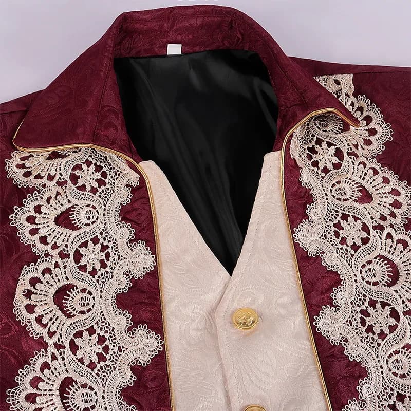 2026 New Men's Steampunk Medieval Jacket Gothic Victorian Froc Coat Uniform