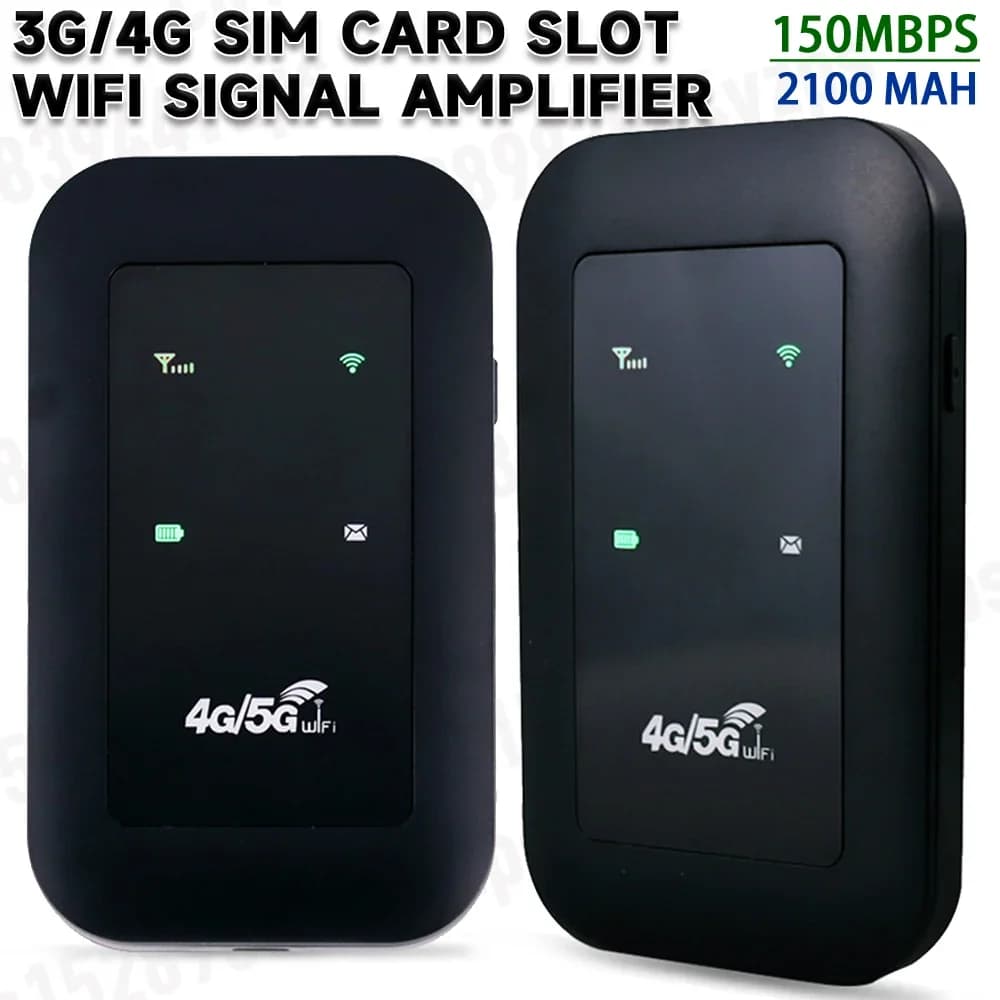 H806 4G Router tascabile Amplificatore di segnale Ripetitore WiFi 150Mbps Espansore di rete Modem Dongle Hotspot mobile con slot per scheda SIM
