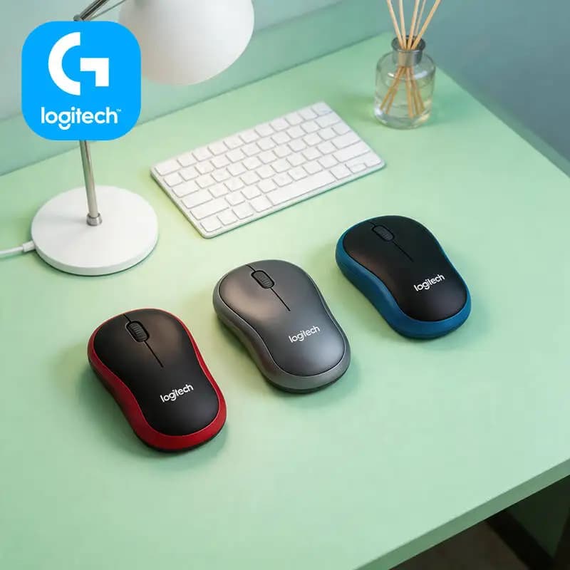 Logitech M185 Auto-Power Mouse Sleep Function 10m Range 3 Buttons Nano Receiver Laptop Desktop Notebook Daily Tool