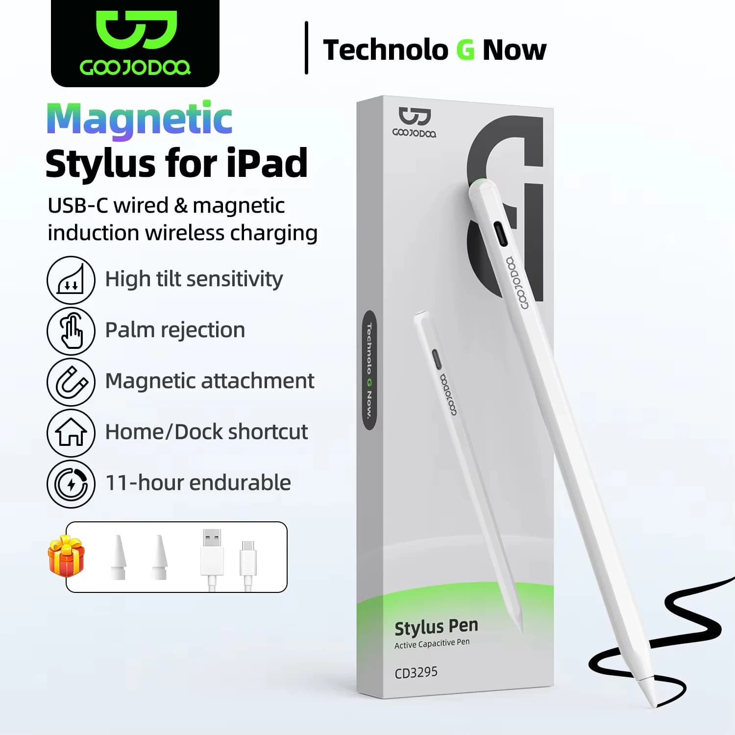 Per Apple Matita 2 1 per iPad Air 6 2024 Pro 11 2018-2024 iPad 10.2 Air 13 Air 11 Mini per Apple Pen Stylus Doppio modello di ricarica