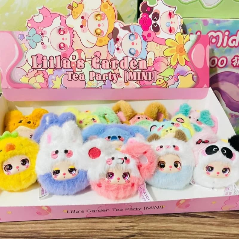 Real Stock Liila'S Garden Tea Party Series Scatola cieca Mini peluche Gioco alla moda Simpatico zaino per bambole Decorazione pendente Regalo di compleanno