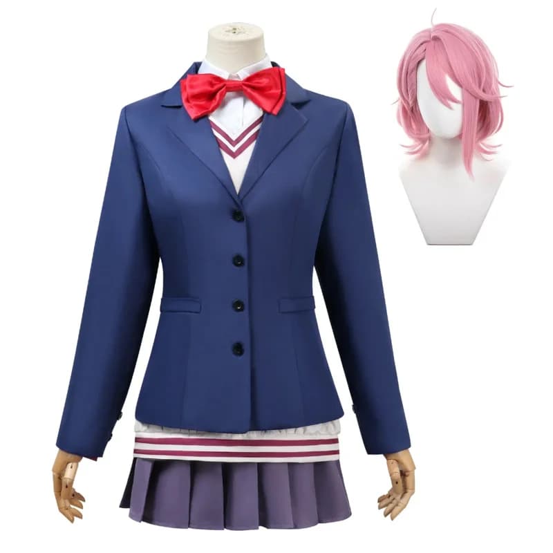 Aira Shiratori costume cosplay parrucca vestito anime JK uniforme scolastica vestito gonna calze Momo Ayase ragazze della festa di Halloween