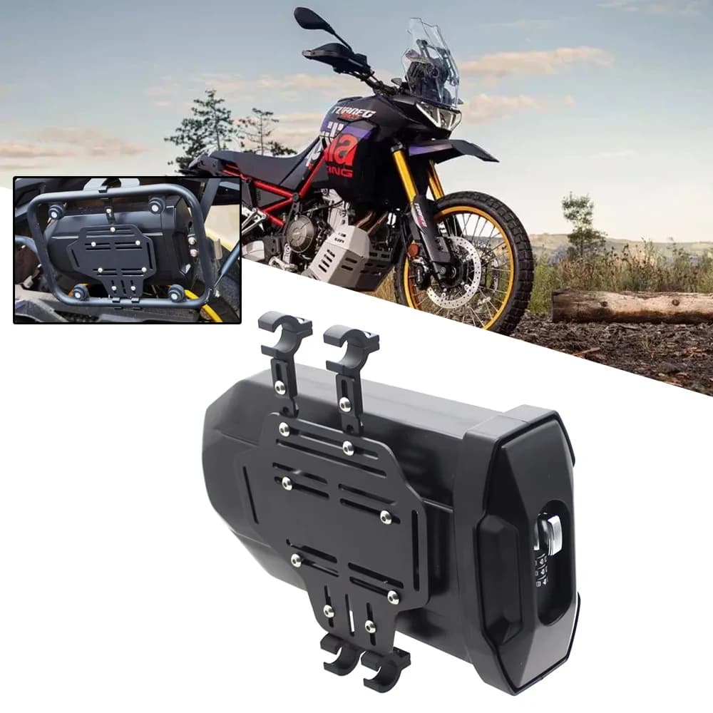 PER APRILIA TUAREG 660 TUAREG660 NUOVA cassetta degli attrezzi laterale per moto cassetta degli attrezzi laterale decorativa impermeabile kit di pronto soccorso/avviamento