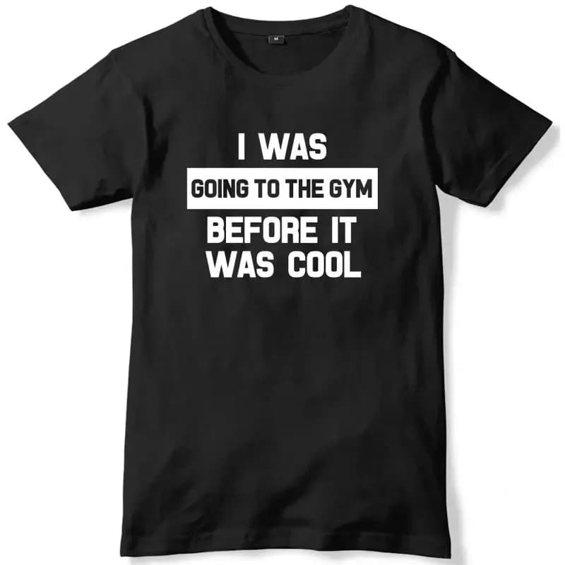 T-shirt unisex divertente da uomo per andare in palestra prima di fosse una fantastica