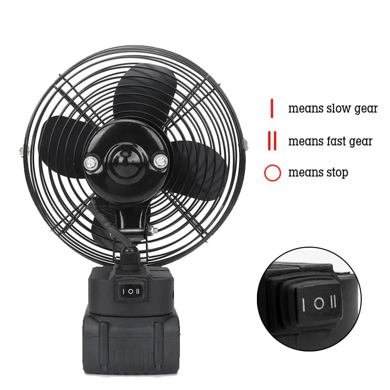 Ventilatore da cantiere senza fili da 6 pollici per batteria agli ioni di litio Makita 18V BL1830 BL1850 ventilatori da campeggio portatili per uso domestico all'aperto forti venti