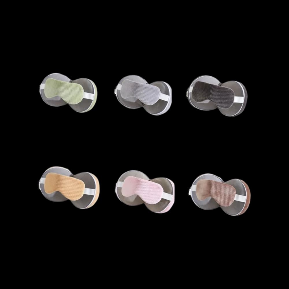 Cuscino per maschera per gli occhi 2 in 1 Cuscino da viaggio pieghevole con blocco della luce con gancio portaoggetti Cuscino multifunzionale a forma di U per ufficio