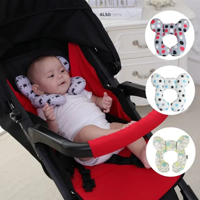 Cuscino Protettivo da Viaggio per Sedile Auto, Supporto Morbido per Collo e Testa, Poggiatesta a Forma di U per Bambini, Cuscino di Protezione per la Testa