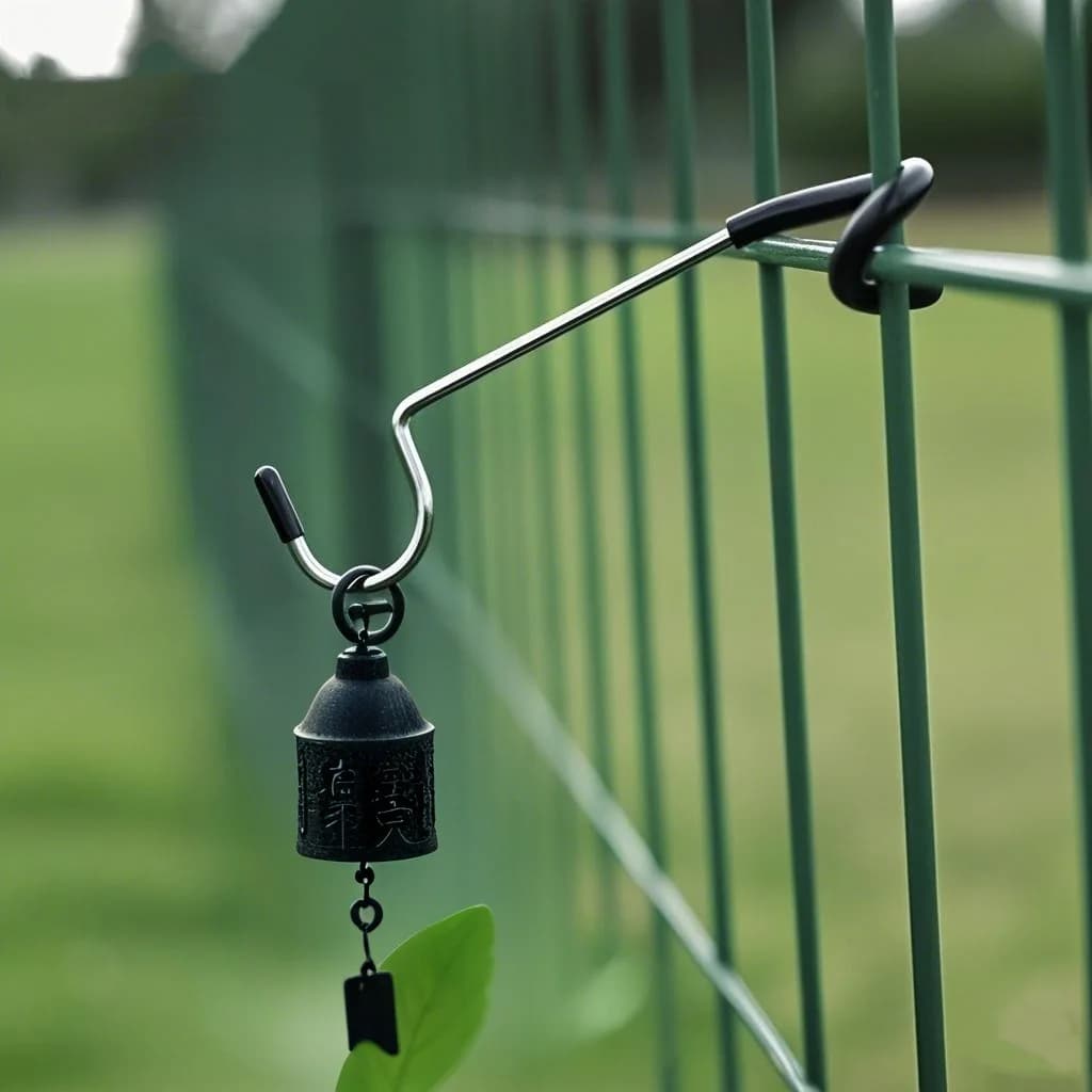 Supporto Portatile in Acciaio Inox con Ganci per Palo da Tenda, Appendino per Lampada, Attrezzo da Campeggio per Caccia e Pesca