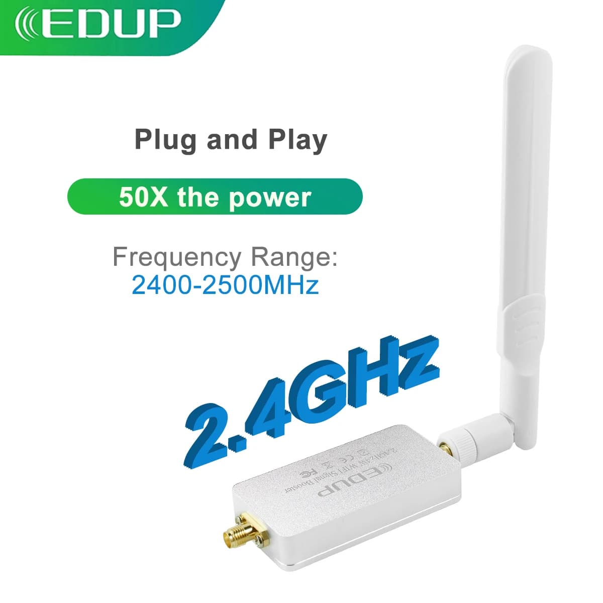 EDUP AB018/AB015 Amplificatore di segnale di potenza wireless 4W 2.4GHz WiFi Booster Segnale ad alta potenza 36dBm a lungo raggio Estendi 802.11b/g/n