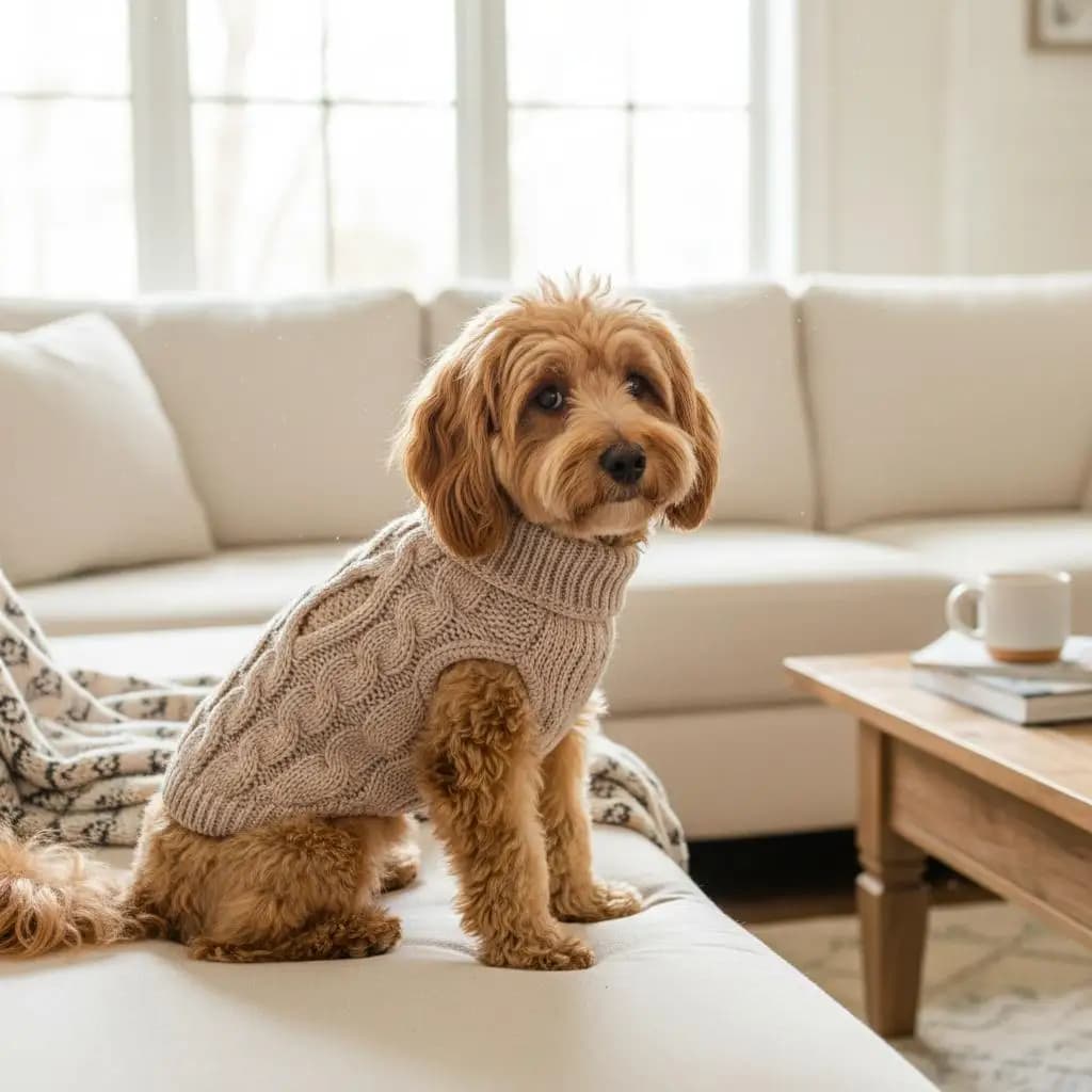 Maglione Classico Invernale Tinta Unita per Cuccioli di Chihuahua e Cani Piccoli, Abbigliamento Caldo per Animali Domestici, Vestiti in Maglia Confortevoli