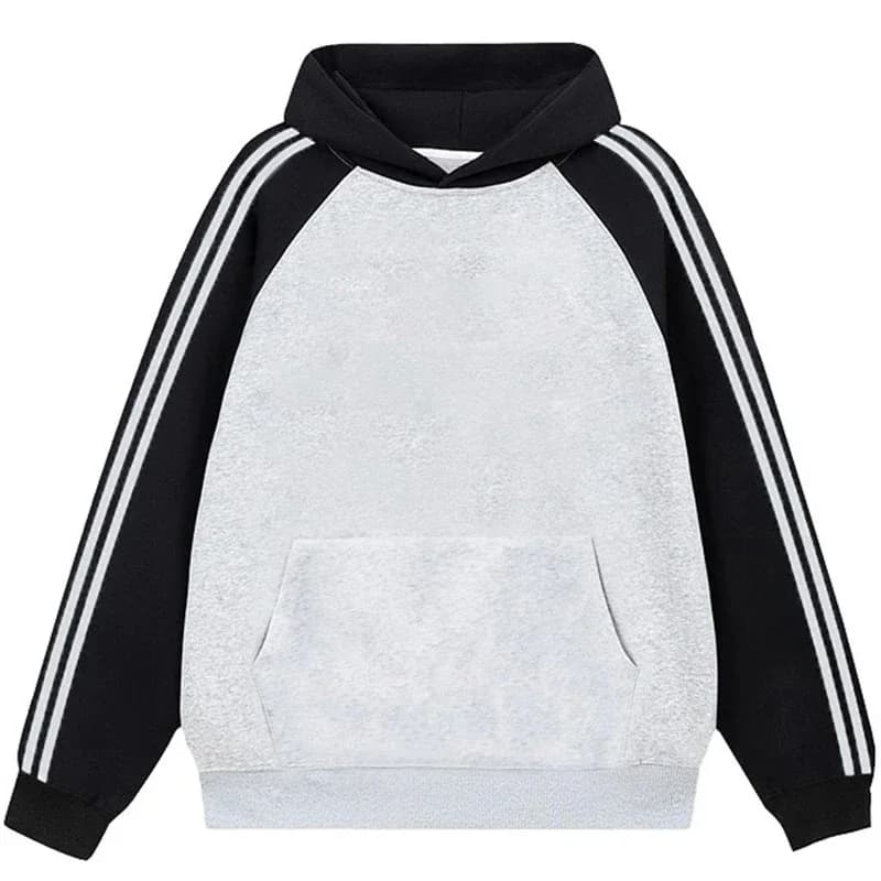 Autumn Female Luxury Brand Design Hoodies Tops Lady Patchwork Striped Pullovers Women Fashion Long Sleeve Sweatshirt