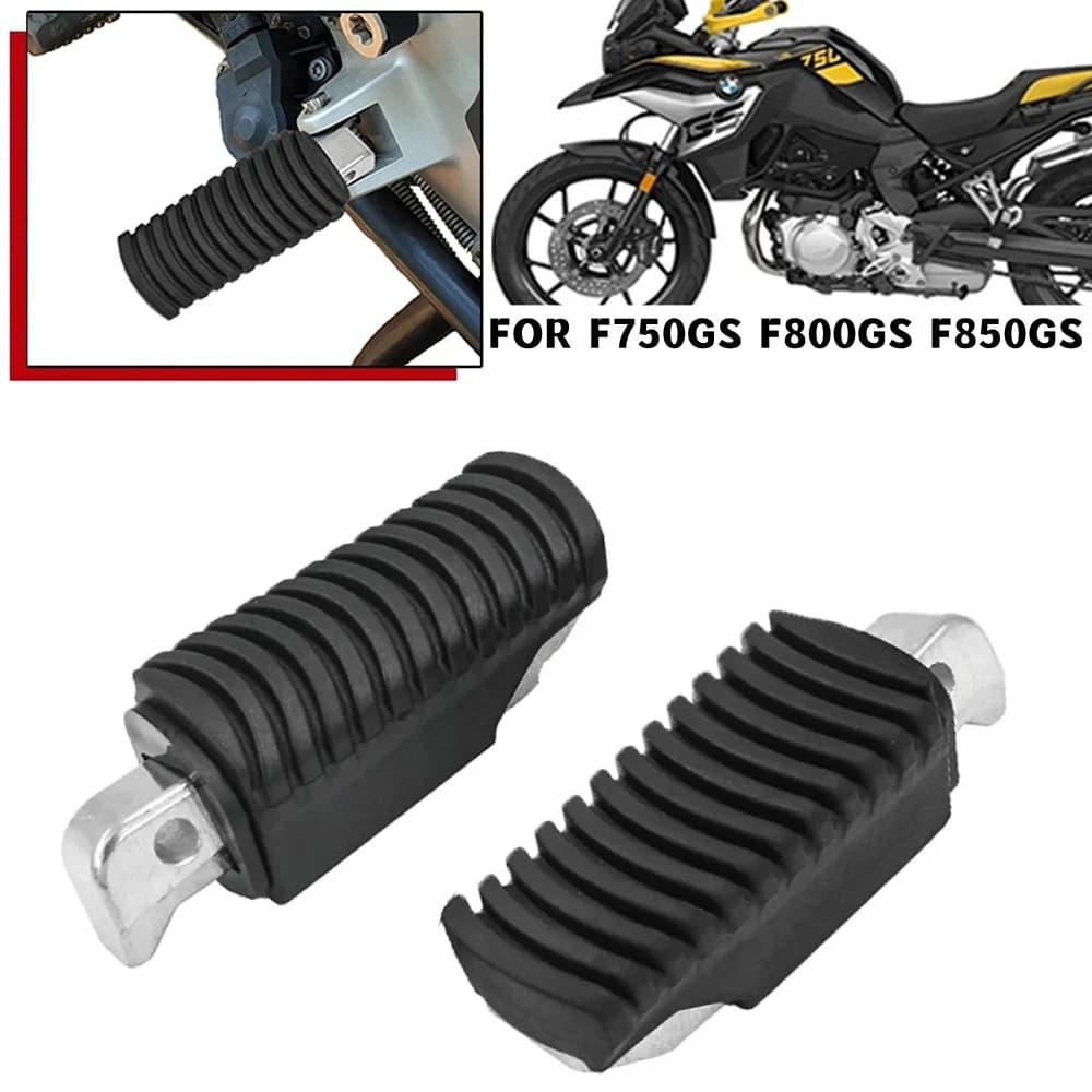 Accessorio per la modifica del pedale posteriore del passeggero in alluminio nero per moto adatto per BMW F750 850GS 2018-2021 F800GS 2013-2017