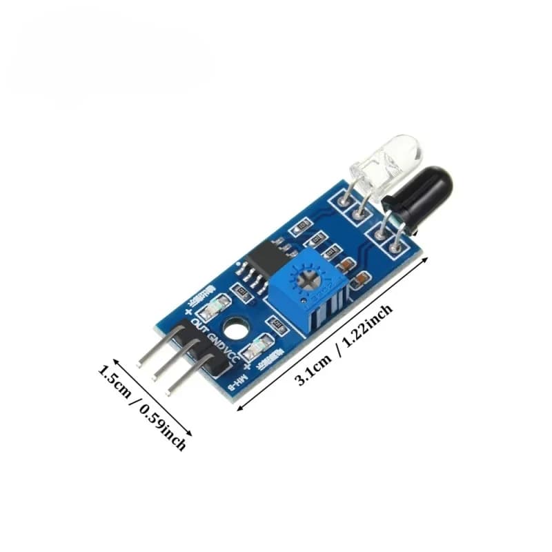 1 pz/5 pz Modulo Sensore IR a Infrarossi per Evitamento Ostacoli per Arduino, Auto Intelligente Fai-da-te, Robot, Fotoelettrico Riflettente 3PIN