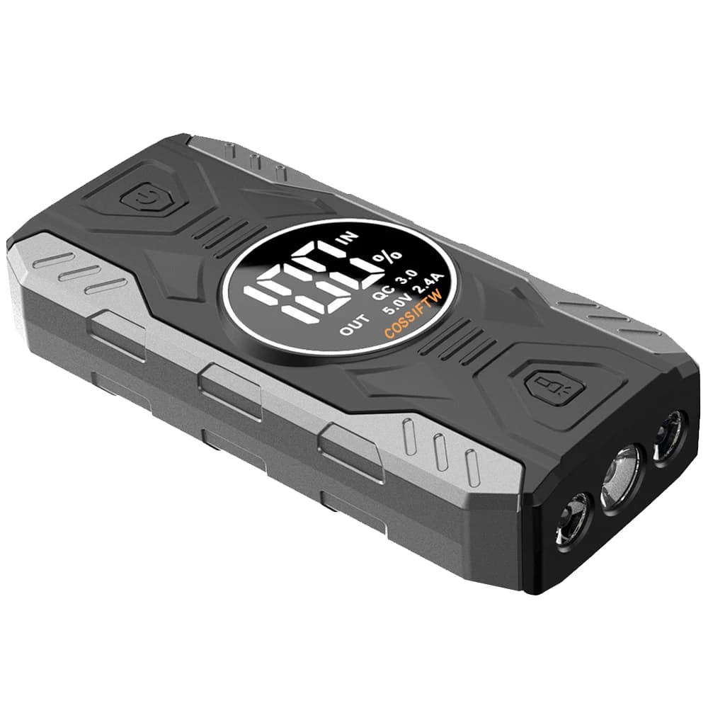 Avviatore di emergenza leggero di grande capacità 2000A 39800mAh - Banca di alimentazione di emergenza a LED con accessori di aggiornamento per borsa Oxford