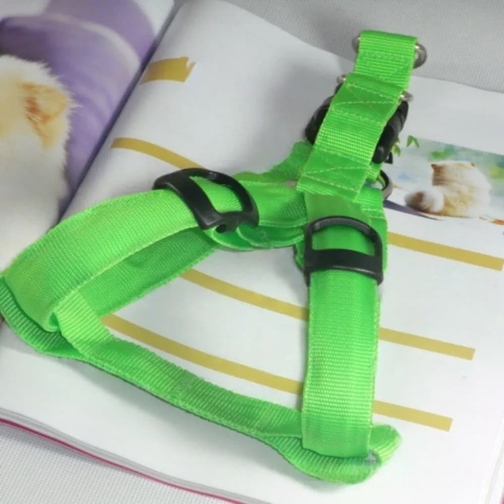 Pettorina per cani a LED luminosa e pratica, regolabile, lampeggiante, ricaricabile, morbida, gilet luminoso per la sicurezza degli animali domestici