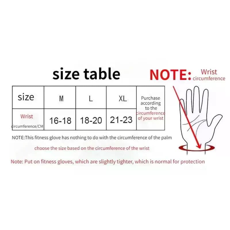 Fitness Training Gym Gloves with Wrist Support for Enhanced Weight Lifting