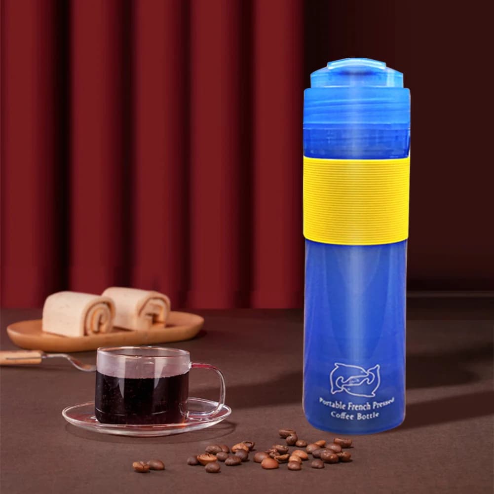 French Press Coffee Tea Maker Plastica per uso alimentare Manual Coffee Maker Accessori per filtri a stantuffo per cucina domestica Ufficio