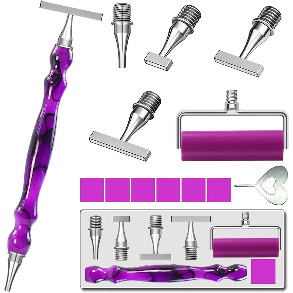 Nuova penna Diamond Art per adulti, con pennini in acciaio inossidabile 1,3,6,9, penna ergonomica Diamond Art, strumenti per penne per pittura diamante 5D