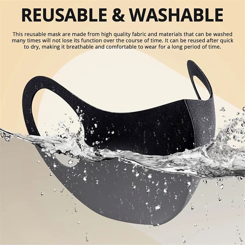 5/10 pieces Earloop mask solid fashion spring dustproof washable reusable unisex mask from outdoor travel mask breathable