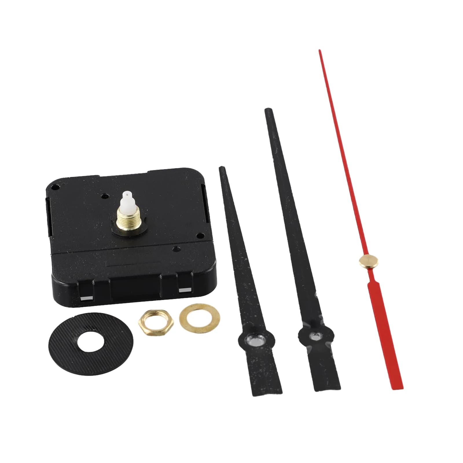 Movement Replacement Kit Quartz Watch 24 Hours Fai-da-Te with Metal Hands for Hours, Minutes and Seconds for Wall Clock Projects