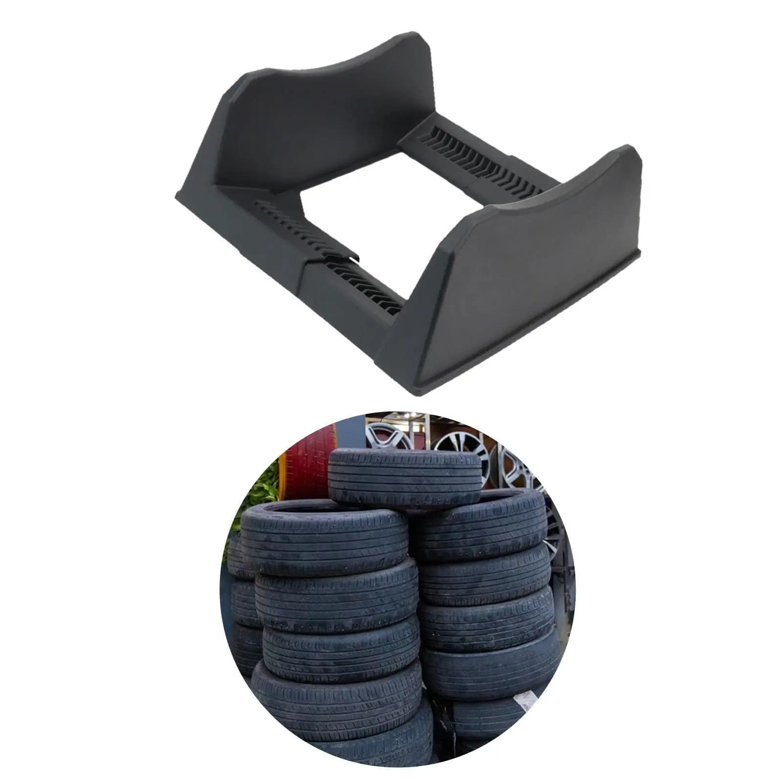 Versatile Car Tire Display Stand Easy Install Wheel Tray Organizer Rack for Auto Garage Car Workshop Professional Use