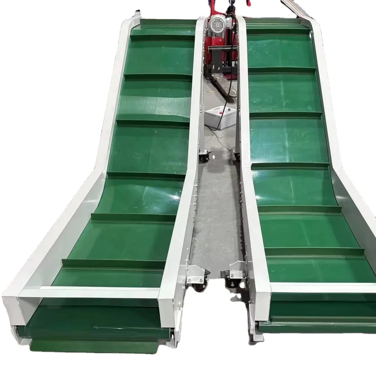 Bulk material transportation line Elevator conveyor belt line with rising characteristics for conveying