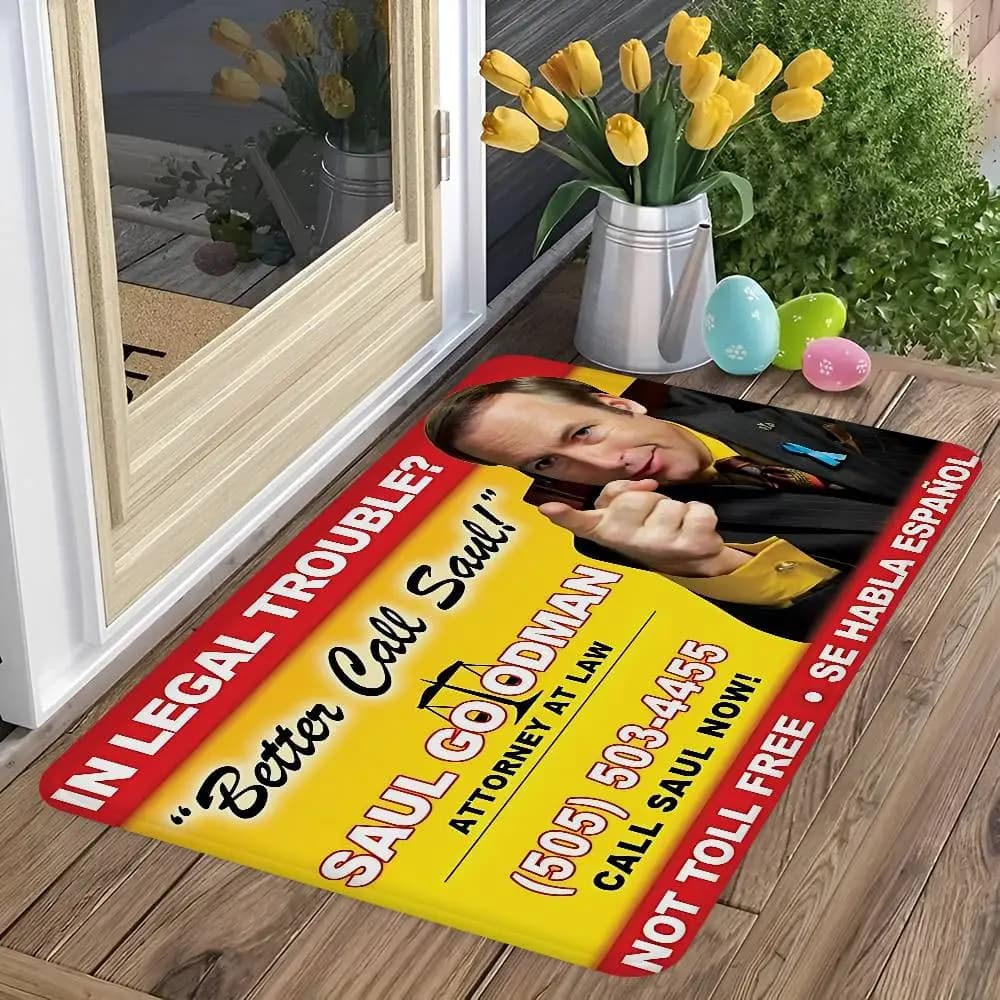 Classico Better Call Saul Tappeto da terra Zerbino per la casa in stile nordico Tappetini per bagno-WC Tappetino per arredamento camera da letto per hotel