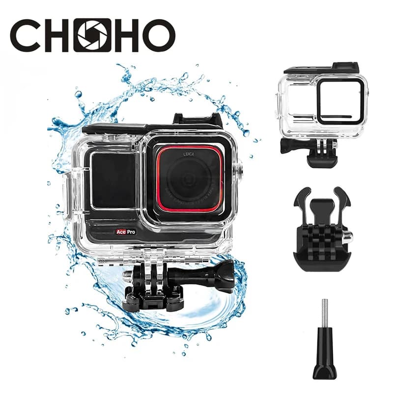 Per Insta 360 Ace PRO Ace-pro2 Accessori Custodia subacquea Custodia impermeabile 60M Proteggi la copertura subacquea Protezione per ACEPRO/ACE-PRO 2
