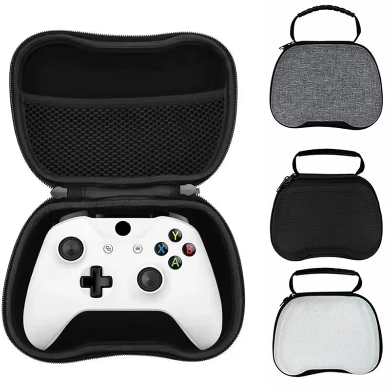 Custodia da viaggio rigida per controller PS5/Xbox Series X/Switch Borsa protettiva da trasporto con guscio rigido in EVA antiurto con tasca per accessori