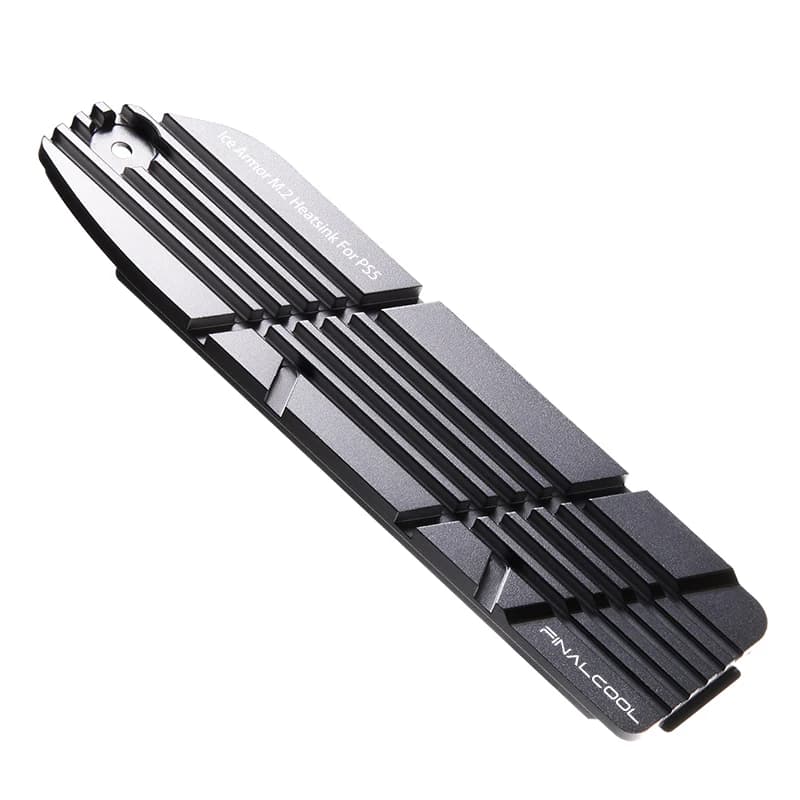 Dissipatore di calore FinalCool IceArmor PS5 per SSD da gioco PCIe M.2 NVMe 4.0 interno PS5, progettato in lega di alluminio e magnesio