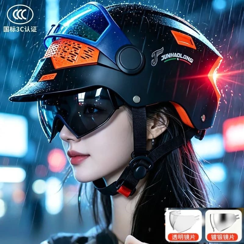 Summer Motorcycle Visor Helmet Cap Helmet Baseball Helmet Electric Vehicle Unisex Summer Day Sunscreen Breathable Hard Hat