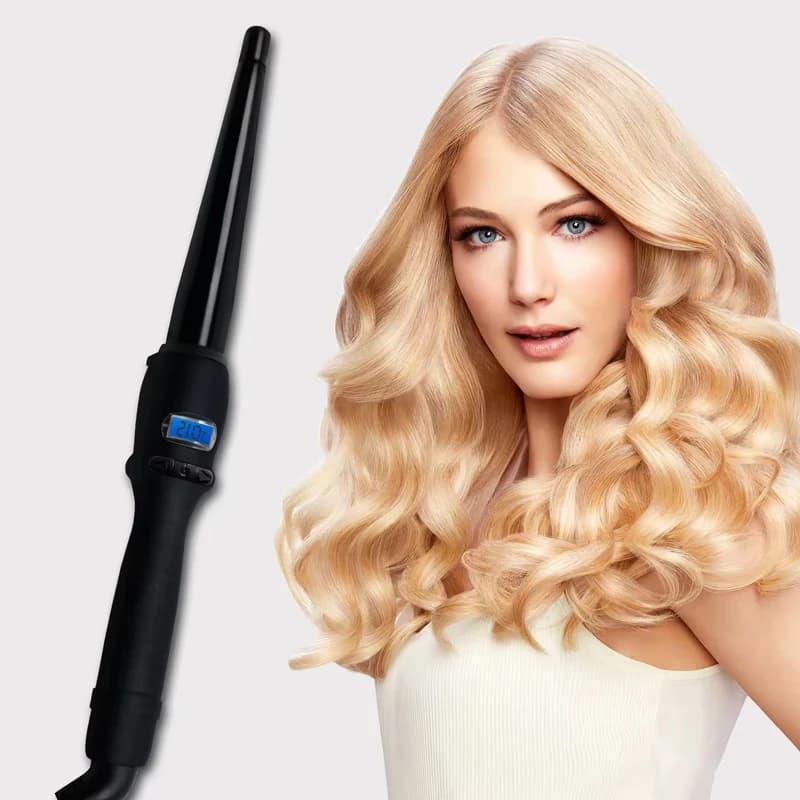 Professional Tools for Ceramic Hair Styling, Iron Electric Hair Harnesses in Shape of Pear, Cone for Corrugations, Rullo Hair Harnesses