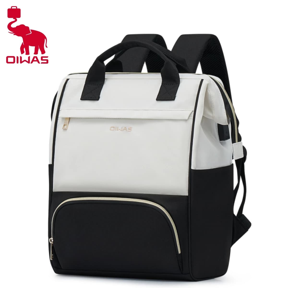 OIWAS Lunch Backpack for Women 15.6 inch Laptop Backpack Insulated Cooler Backpack with USB Port Men Travel Work Picnics Hiking