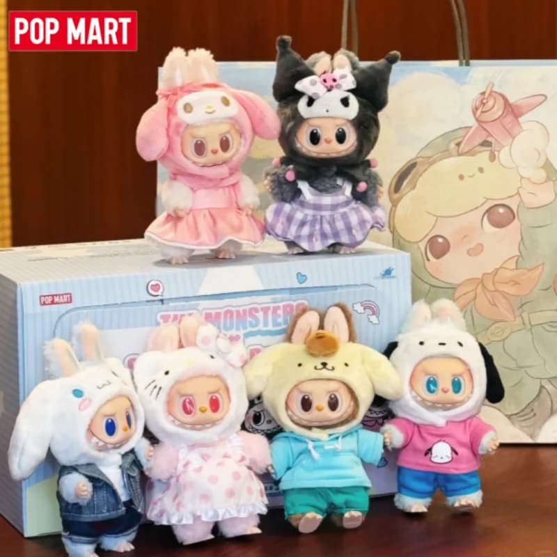 POP MART LABUBU THE MONSTERS SANRIO CHARACTERS Series Vinyl Plush Blind Box Guess Bag Mystery Box Giocattoli Bambola Anime Figure Desktop