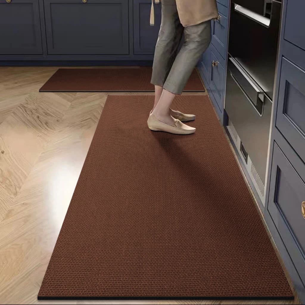 Tappetino da cucina piatto 2D in terra diatomacea stampata, tappetino quadrato assorbente per bagno, tappetino antiscivolo per porta.