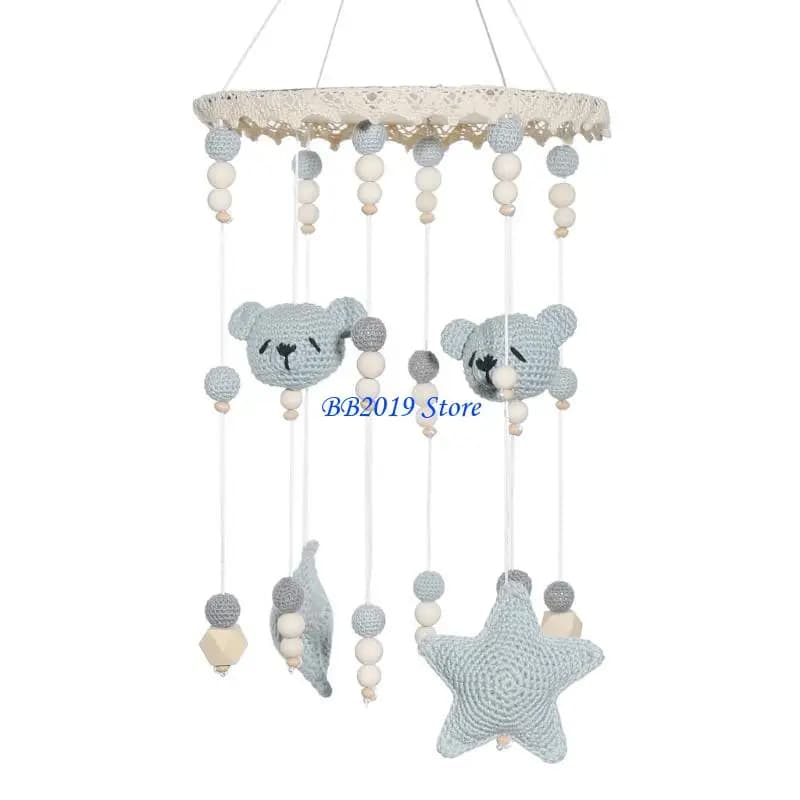Q0kb Baby Gym Rattle giocattolo a rotazione a rotazione del vento rotanti per neonati mobili neonati
