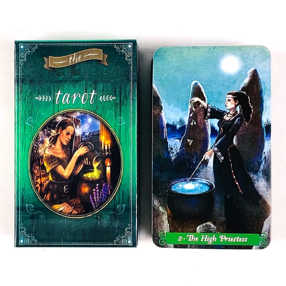 Carte dei tarocchi di vendita calda Mazzo da tavolo classico Oracle Divination Visions Edition, Giochi di festa Regali di Halloween e Natale