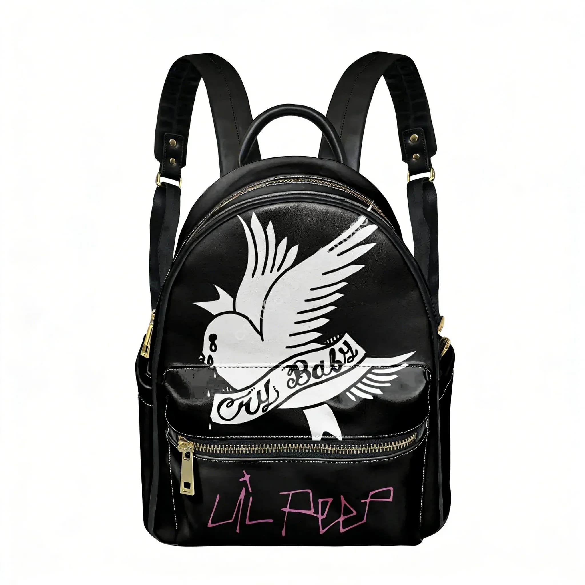 Zaino Harajuku Lil Peep Hip Hop Rapper da donna e da uomo, borsa a doppia tracolla, borsa da viaggio d'affari, zaino regalo, daypack