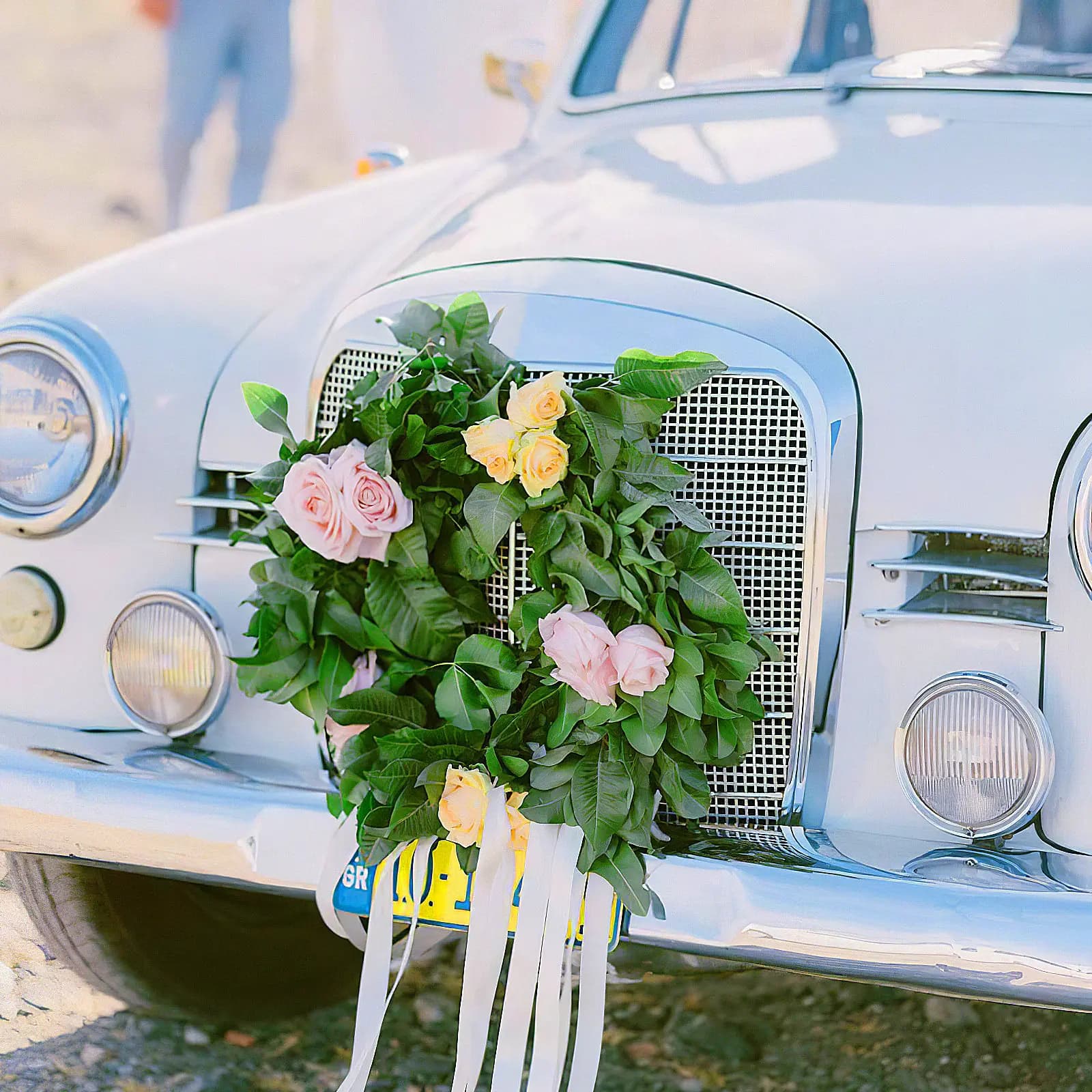 2 Pezzi Blocchi di Schiuma Floreale Verde con Ventosa per Ghirlande, Composizioni Floreali per Auto da Matrimonio, Decorazioni Floreali, Anelli Floreali