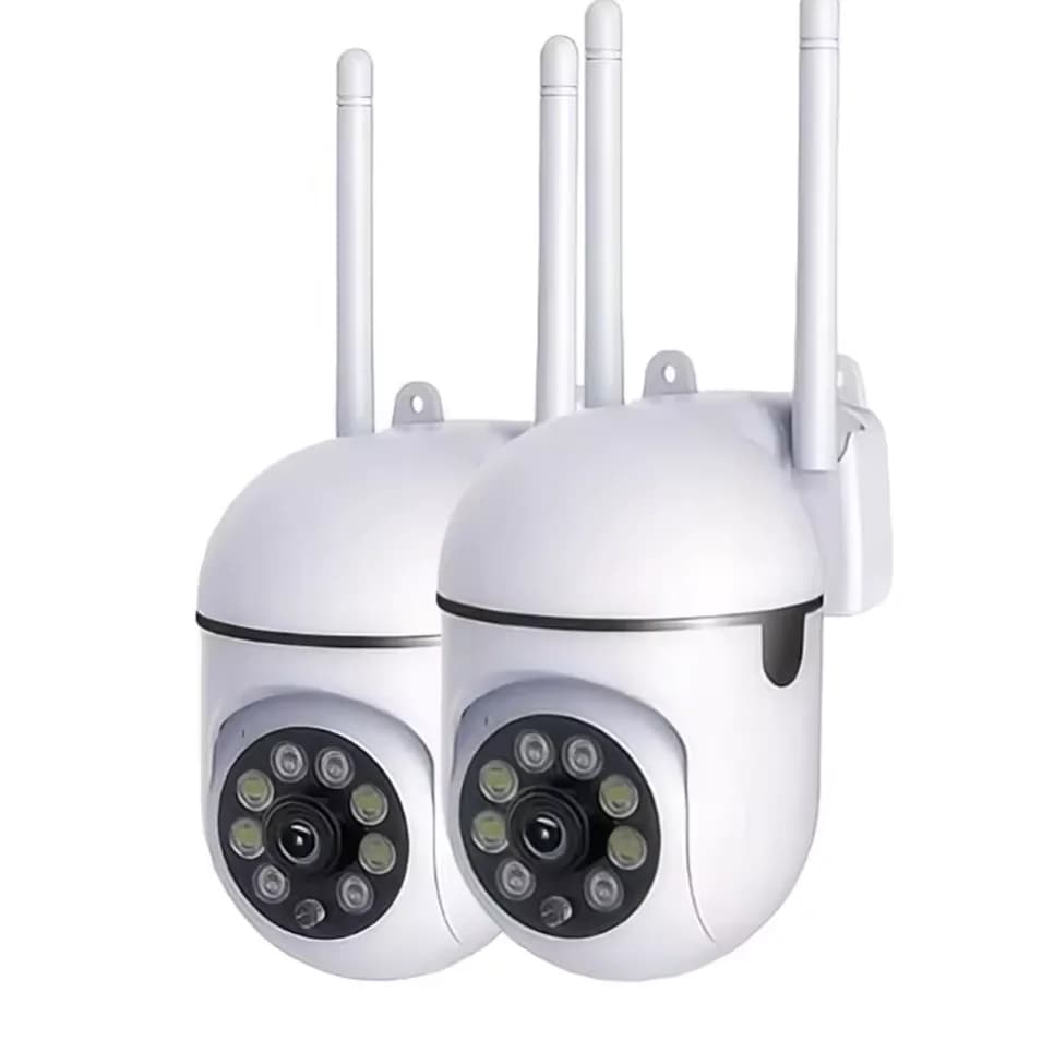 Telecamera PTZ WiFi 2.4G da 8MP, Visione Notturna IR, Rilevamento Movimento, Telecamera di Sicurezza Domestica CCTV con Doppie Antenne per Monitoraggio Bambini