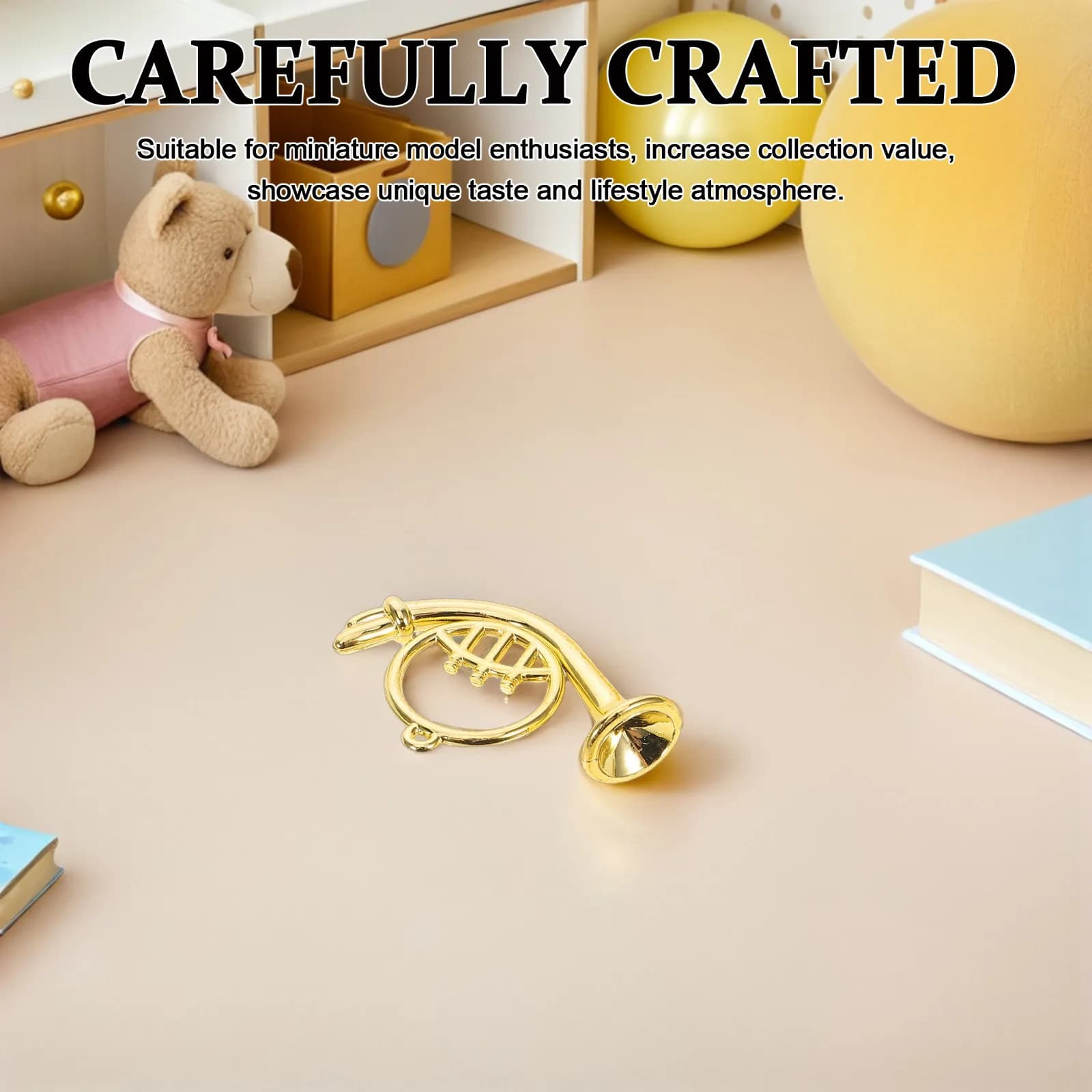 Set di 35 Strumenti Musicali in Miniatura per Decorazione Casa delle Bambole: Mini Chitarra, Tromba, Violino, Pianoforte, Flauto, Arpa, Trombone, Ukulele