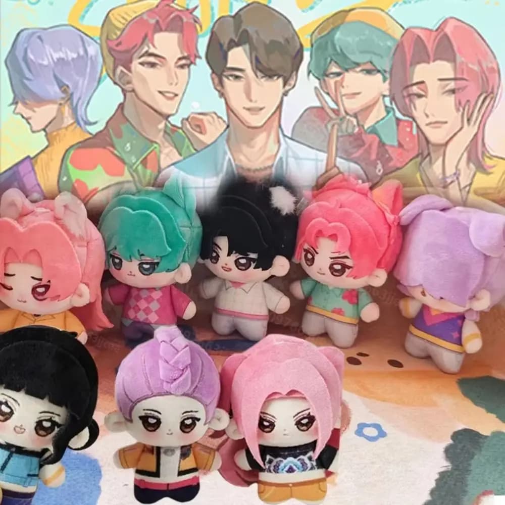 Kpop Demon Hunters Saja Ragazzi Peluche Simpatico Morbido Jinu Mistero Romanzo Bambino Abby Peluche Scrivania Decor Peluche Bambola di Cotone Ventole Regalo