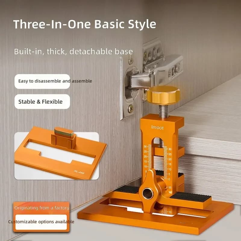 Cabinet Door Installation Tool Quick Positioning Aid for Drilling Punching Adjustable Helper Suitable for Various Cupboard