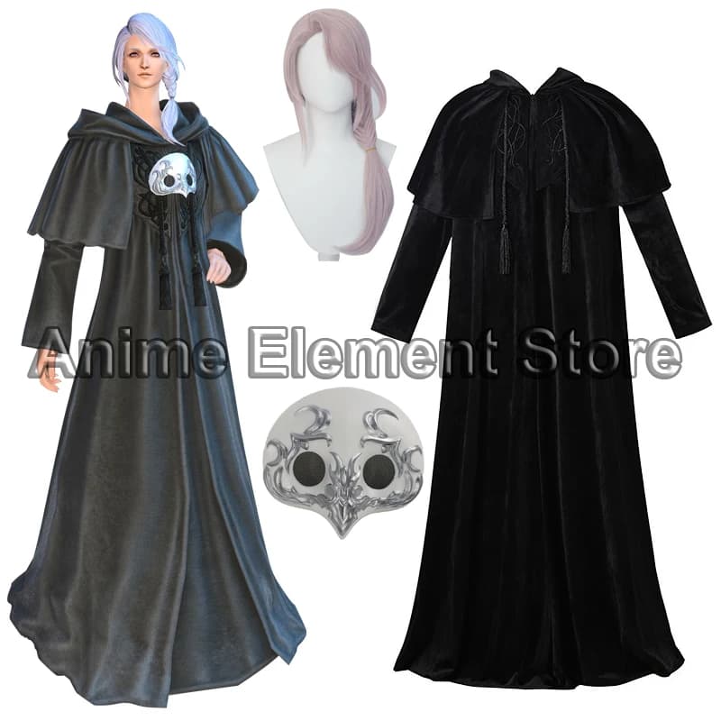FINAL FANTASY XIV: Endwalker FFXIV FF14 Antico Emet-Selch Hythlodaeus Sophist's Robe Costume Cosplay Vestito di Carnevale di Halloween