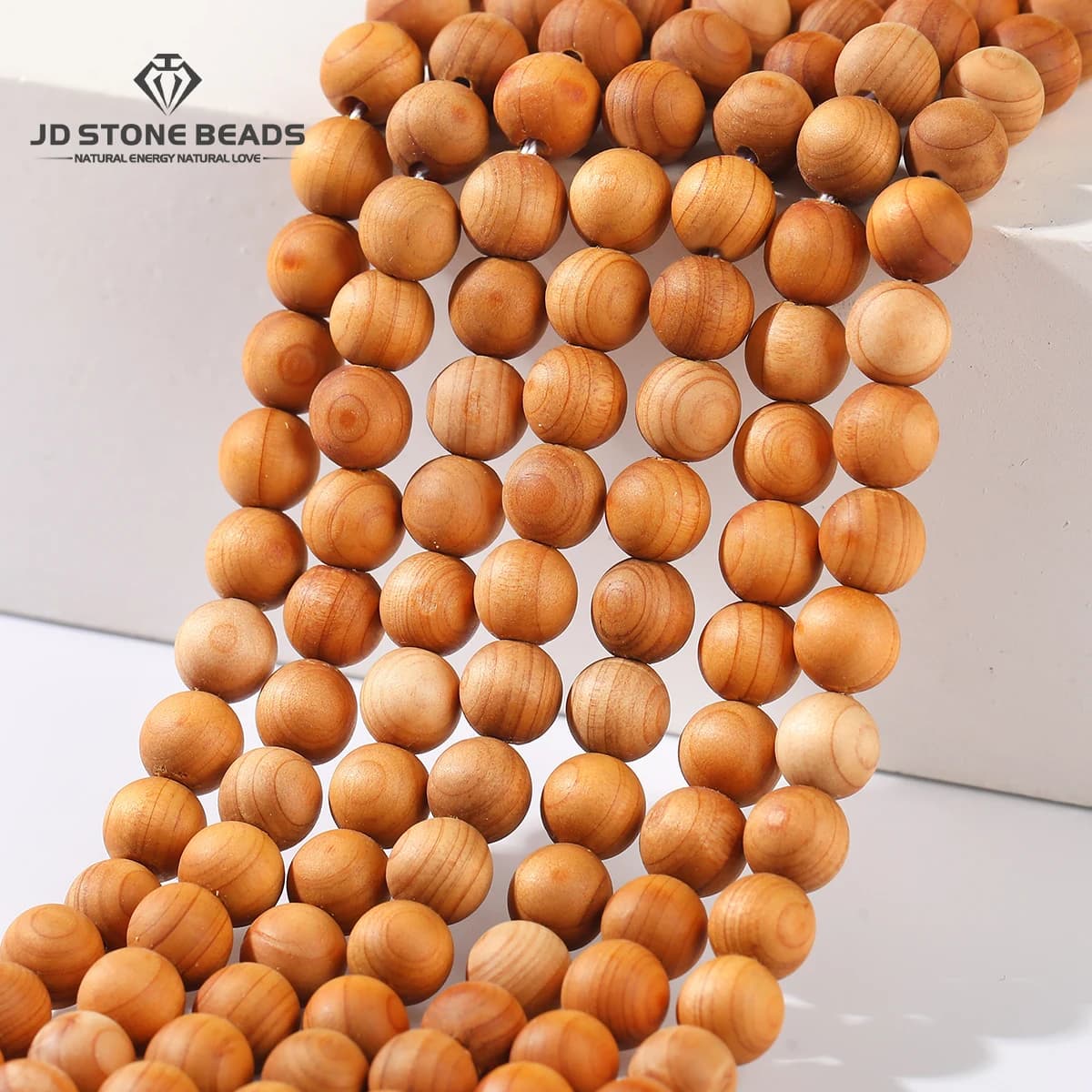 Natural Thuja Wooden Beads Round Loose Spacer Bead with Aroma 6 8 10mm for Jewelry Making DIY Braceelt Necklace Accessory