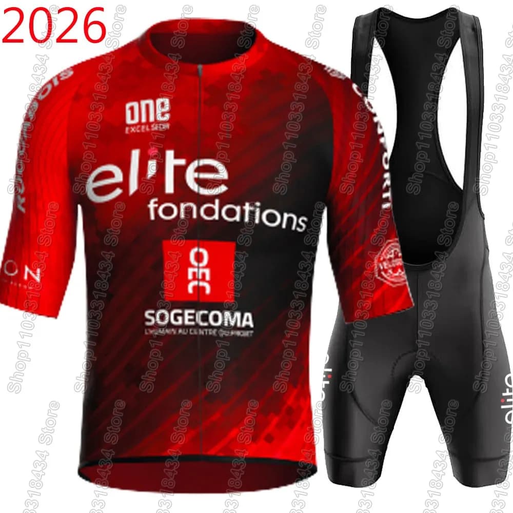 Complete with Cycling Elite Fondations Team 2026 Switzerland, Set Men's Road Bike and Shorts, Clothing MTB